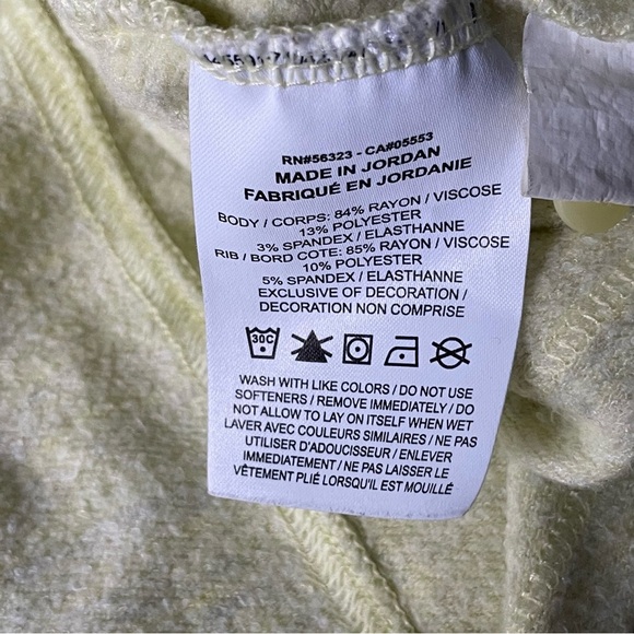 Nike Dri-Fit Lemon Yellow Cropped Training Hoodie - 47234 - Picture 12 of 13